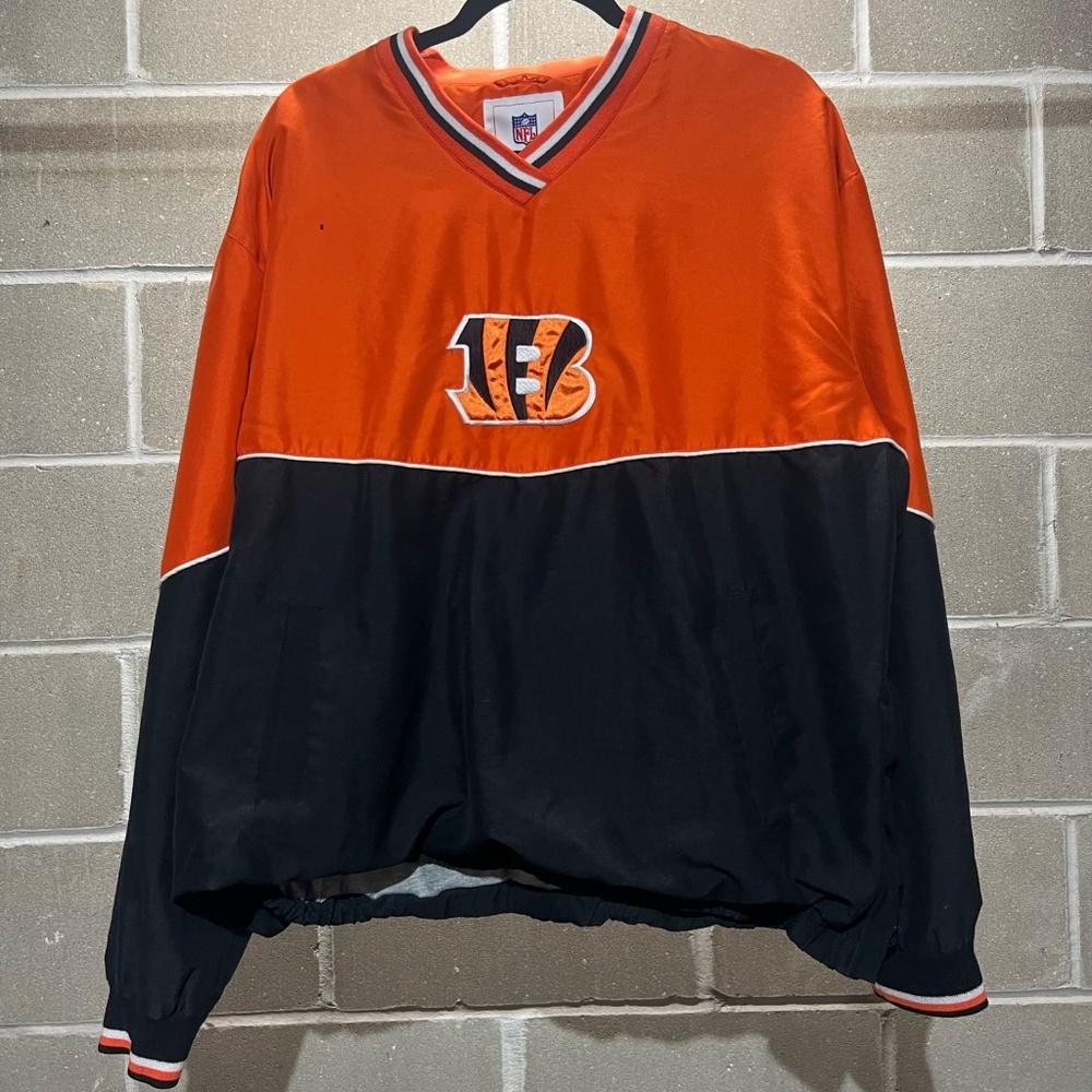 SOLD: Vintage Cincinnati Bengals NFL Embroidered Windbreaker